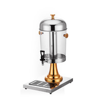 Yolecen Pichet à jus en acier inoxydable de grande capacité Double Triple tête Distributeur de boissons en libre-service pour tasse de carafe d'hôtel