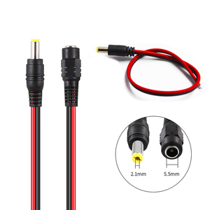 12V 5,5x2,1 mm vrouwelijke DC-voedingsaansluiting Jack Connector Kabelstekkerdraad voor CCTV LED-licht - Product Image 4