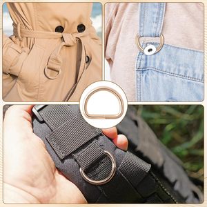 Pcs Mm Metal D Rings For <b>Purse</b> Multifunctional D Shaped Metal Ring Buckle Non Welded Semi Circular DIY Bag Hardware Accessories - Product Image 3