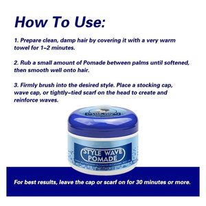 Pommade Coiffante 360 Wave pour Hommes – Contrôle des Ondulations Personnalisées, Fixation Forte – Essentiels pour Barbiers – Cheveux Secs - Product Image 6