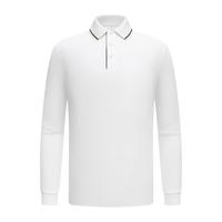 Polo à manches longues pour homme, coupe classique, imprimé sur mesure, pour le travail, le bureau et les occasions décontractées quotidiennes
