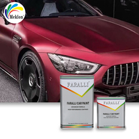Reacondicionamiento de automóviles usados personalizados Fuerte adherencia 1K 2K Pintura automática Pintura acrílica roja para automóviles para accesorios de hardware