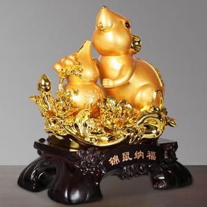 Statue de <span class=keywords><strong>Rat</strong></span> Chinois Doré Feng Shui pour la Décoration de la Maison et <span class=keywords><strong>du</strong></span> Bureau, <span class=keywords><strong>Année</strong></span> <span class=keywords><strong>du</strong></span> Zodiaque <span class=keywords><strong>2020</strong></span>, pour la Bonne Fortune - Product Image 4