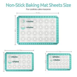 Non-Stick Silicone Pastry Mat Reusable Rolling Pad <strong>for</strong> <strong>Baking</strong> And Dough - Product Image 6