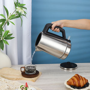 Tetera Turca Inalámbrica de 3L, Hervidor Eléctrico de Acero Inoxidable de 1500W con Función para Mantener Caliente, Hervidor Doble Portátil para el Hogar y Hoteles - Product Image 2