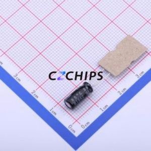 UVR1V470MDD1TD ตัวเก็บประจุอลูมิเนียมอิเล็กโทรไลติกผ่านรู D5xL11mm 47uF 20% 35V 130mA-120Hz - Product Image 2