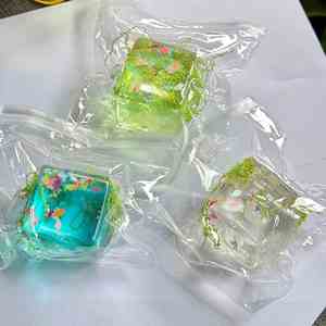 NEW Clear Ocean Fish Maltose Cube Ball Series TPR Squeeze Toys Cool Ambiance Stress Relief Decompression Gift for Adults - Product Image 2