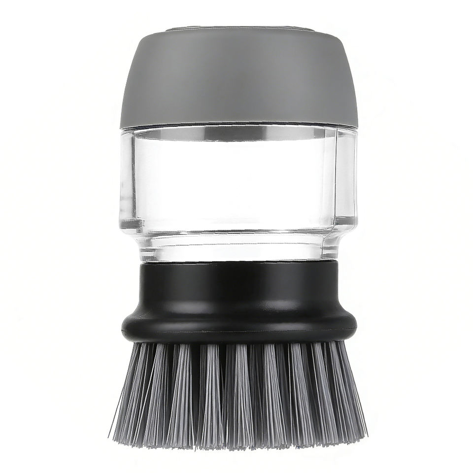 Kitchen PP Dish Brush with Soap Dispenser and Stand Eco-Friendly ...