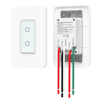 Sakelar dinding daya kontrol WiFi standar AS Amerika Serikat lampu WIFI rumah pintar sakelar sentuh nirkabel