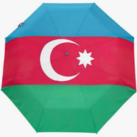 Parapluie entièrement automatique de haute qualité à ouverture et fermeture automatiques, imprimé avec les drapeaux nationaux de la Zambie, de la Tunisie, du Bangladesh, de l'Azerbaïdjan et de l'Arménie