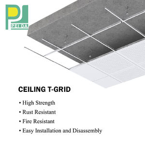 Grille en T galvanisée de barre en T de faux <span class=keywords><strong>plafond</strong></span> en métal de prix <span class=keywords><strong>bas</strong></span> pour la <span class=keywords><strong>suspension</strong></span> de <span class=keywords><strong>plafond</strong></span> - Product Image 5