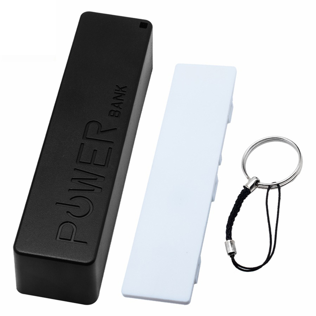 1PCS  USB Power Bank Case Kit 18650 Battery Charger DIY Box Shell Kit  Black For