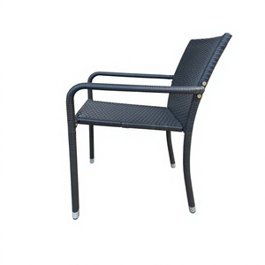 Fauteuil de jardin en rotin tressé moderne de qualité supérieure, imperméable, KD, pour intérieur/extérieur, balcon, toutes saisons - Product Image 2
