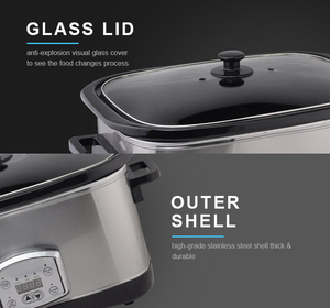 Casserole multifonction intelligente à cuisson lente de <span class=keywords><strong>grande</strong></span> <span class=keywords><strong>capacité</strong></span> 7L, programmable, compatible lave-vaisselle, pour hôtel - Product Image 4