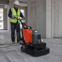 Machine à meuler les sols en béton Merrock 15KW, moteur 380V, 480kg, semi-automatique, largeur de travail 700*700mm, garantie 1 an