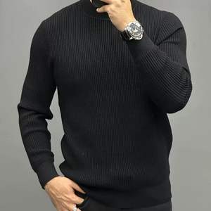 Suéteres de punto de talla grande antiarrugas y transpirables de calidad superior para hombre para invierno, precio al por mayor de tamaño personalizado - Product Image 2