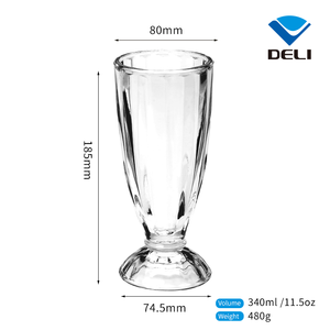 Prix compétitif 340 ml 11,5 oz Verre gravé personnalisé Bol <span class=keywords><strong>à</strong></span> glace en verre pour dessert - Product Image 6