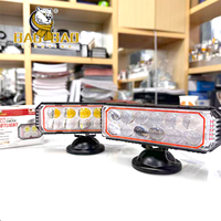 BAOBAO 4 6 8 10 12 Lentille En Aluminium 3570 Puce Blanc Jaune Flash LED Feux Auxiliaires Antibrouillard Phare pour Moto Vélo