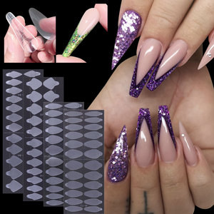 Wholesale 24pcs Manicure False Acrylic <b>Nails</b> <b>Extension</b> Poly Gel <b>Nail</b> Form Mold for <b>Nail</b> DIY - Product Image 1
