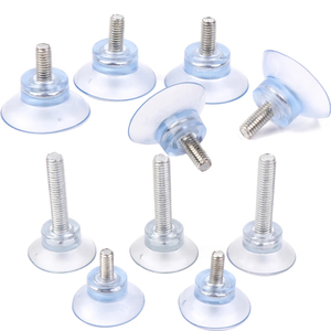 Tornillo <span class=keywords><strong>M6</strong></span>/M8, ventosa de goma transparente, ganchos de tuerca giratoria para tapas de mesa de vidrio, herramienta de almacenamiento, gancho para colgar cuadros de pared - Product Image 3
