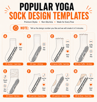 Chaussettes de yoga tricotées personnalisées pour femmes avec logo, respirantes, antidérapantes, chaussettes de Pilates personnalisées avec grip, chaussettes de fitness et de yoga personnalisées avec grip