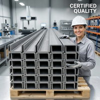 Profilé en U en acier au carbone laminé à chaud standard ASTM A36 JIS G3192 pour montage solaire et structure de bâtiment