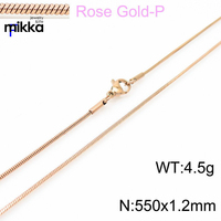 Collier de chaîne serpent en acier inoxydable multicolore avec cadeau de bonne qualité