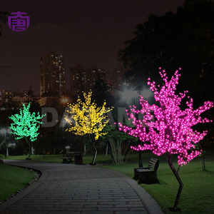 Glowing LED Cherry Blossom <b>Tree</b> <b>Light</b> Iron Trunk Holiday Landscape for Garden Park Plaza Mall Street Event Display for Sale - Product Image 5
