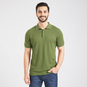 Polo de alta calidad para hombre, camiseta de Polo de Golf informal de punto de algodón 100% para hombre, ropa de talla grande para hombre, jersey de moda - Product Image 1