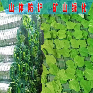 Malla de Protección Ecológica Bionic Green Leaf Netting de Material PP Modelo 229 para Protección de Taludes Montañosos y Restauración Minera - Product Image 1