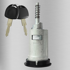 Opel Ignition <b>Lock</b> Cylinder Ob245d3 Left Slot <b>Key</b> Automotive Part 2 <b>Keys</b> Black Cylindrical <b>Lock</b> - Product Image 3