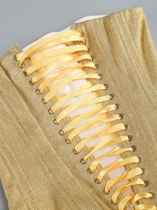 Vestito da Cocktail da festa per celebrità con <span class=keywords><strong>Mini</strong></span> lunghezza decorato floreale con spalline rosse senza schienale senza spalline di nuova moda <span class=keywords><strong>oro</strong></span> - Product Image 5