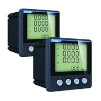 Compteur d'électricité intelligent PD666 CHINT 380V 5A compatible IoT avec écran LED LCD, triphasé, multifonctionnel, courant, tension, fréquence