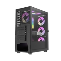 Boîtier PC R11 OEM Mid Tower en verre trempé avec panneau frontal en maille