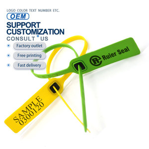 Sceau de sécurité en plastique pour conteneurs, boîte de sécurité pour extincteur, boîte de sécurité pour camion, <span class=keywords><strong>remorque</strong></span>, boîte de sécurité pour conteneurs, REP102, jetable, inviolable, numéroté - Product Image 2