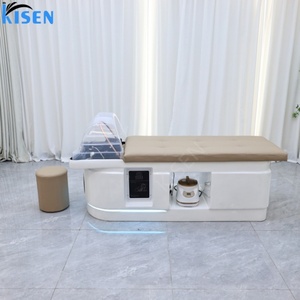Kisen Luxury Eco-Friendly Waterproof Shampoo Bed <b>Seat</b> <b>Storage</b> Ottoman Spa Massage Salon Bathroom Warehouse Use - Product Image 3