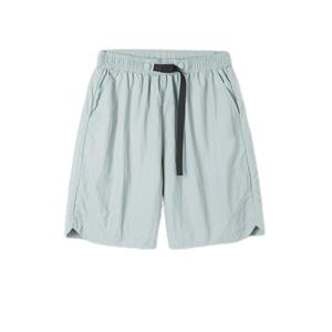 Vente en gros de shorts décontractés de style plage de sport pour hommes ceinture de taille élastique respirante légère poches en maille shorts teints unis - Product Image 6
