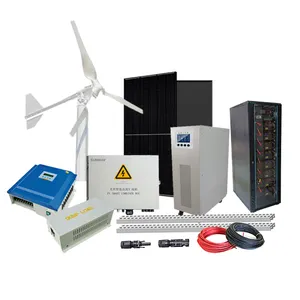 3KW tuabin gió Máy phát điện gió sử dụng nhà Off Grid lai hệ thống điện Điện Thế Hệ năng lượng mặt trời và gió