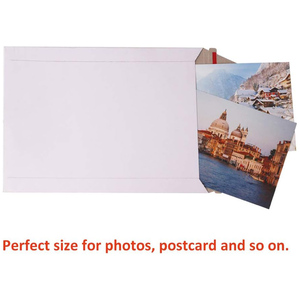 Enveloppe rigide en papier kraft écologique imperméable avec logo personnalisé imprimé pour bougies, autocollants et cartes – Ne pas plier - Product Image 3
