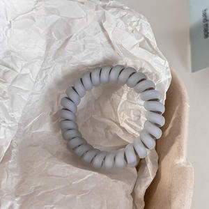 ربطات شعر حلزونية زرقاء لطيفة أربطة شعر بلاستيكية مرنة للفتيات إكسسوارات شعر جميلة وأنيقة - Product Image 5