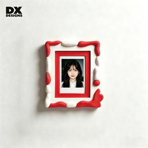 Cadres photo en résine DX Designs 4x6 et 5x7 pouces, mignons rouges et blancs, style crème <span class=keywords><strong>3D</strong></span> Kawaii pour <span class=keywords><strong>Polaroid</strong></span> et décoration de chambre d'enfant - Product Image 6