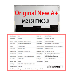 Groothandel Origineel Nieuw A+ 21,5" LCD Scherm PV215FHM NX0 T215HTN01.1 M215HTN03.0 T215HVN01.1 G215HAT01.6 M215HGK L30 M215HJK L3B - Product Image 2
