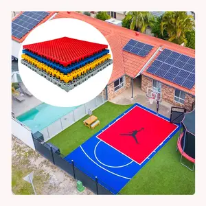 Sports Courts Flooring Modular Interlocking Floor PP Tiles Basketball Court