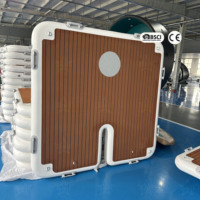 Plateforme flottante gonflable, plateforme de baignade modulaire et quai flottant pour usage maritime