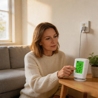Termostato Programable de Nuevo Diseño 2026 para Hotel, Apartamento, Sala de Estar - Ecológico, Antiinflamable, PC, Diseño Europeo, Fácil de Usar