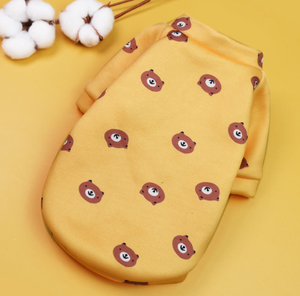 Baskılı karikatür Pet giyim kadife toptan Modern özel küçük köpekler için ucuz köpek giysileri - Product Image 4