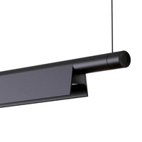 Lustre LED Moderne Simple en Aluminium Doré pour Restaurant, Café, Bar, Comptoir, Salle de Réunion, Bureau, ou Réception en Forme de Bande Longue