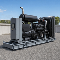 Groupe électrogène diesel à châssis ouvert de 187,5 kVA pour alimentation de secours d'urgence LINGGE Triphasé 400V 50Hz