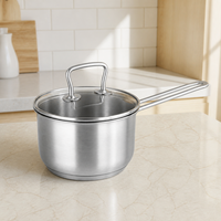 Ensemble de casseroles et marmites multifonctionnelles en acier inoxydable pour la cuisson, compatibles induction, pour lait et soupes, vente en gros