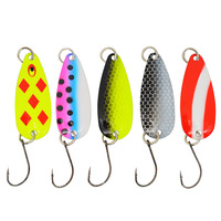 Cuillère de pêche 5/8oz 7/8oz pour eau douce, pour achigan et brochet, coulante, en métal, pour truite, modèle vierge